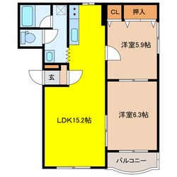 ピュアライフ御幸の物件間取画像